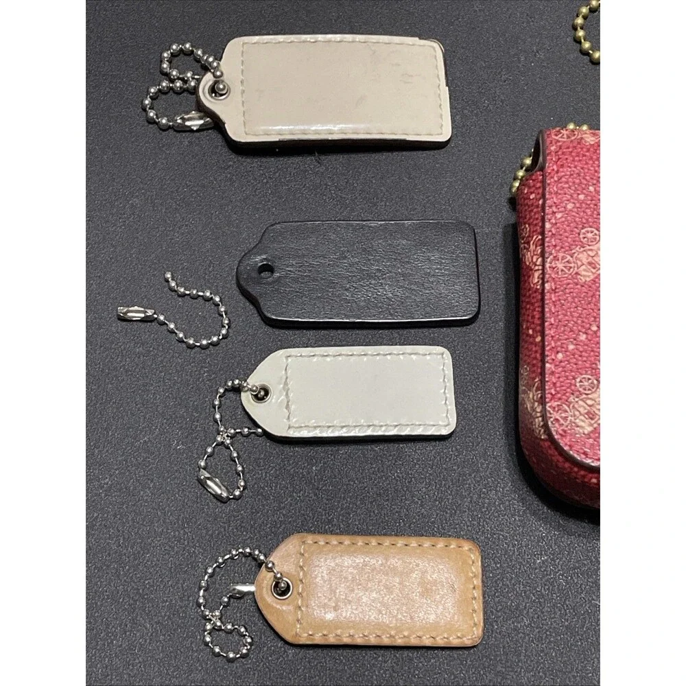 COACH hang tag bag charm Accessory Lot Of 9 Flaws READ Y2K